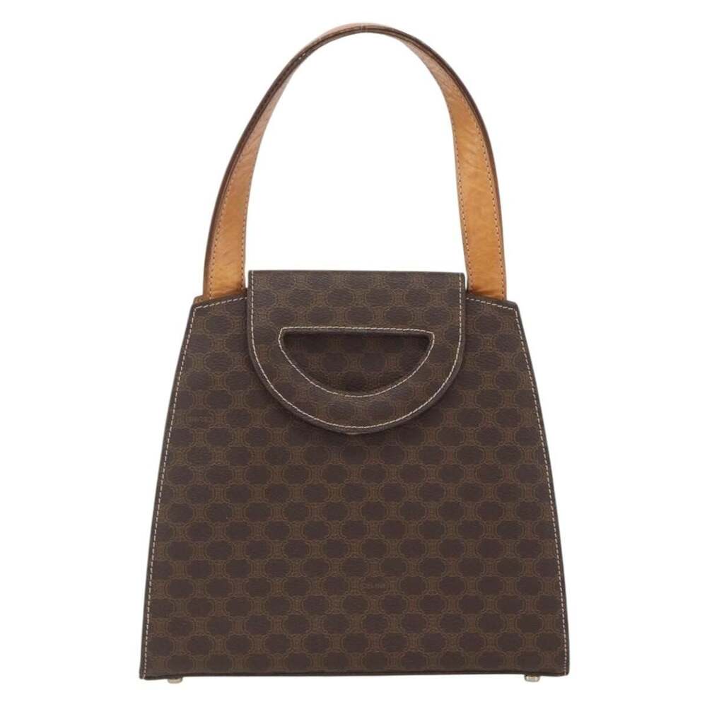 Celine Macadam Handbag Brown